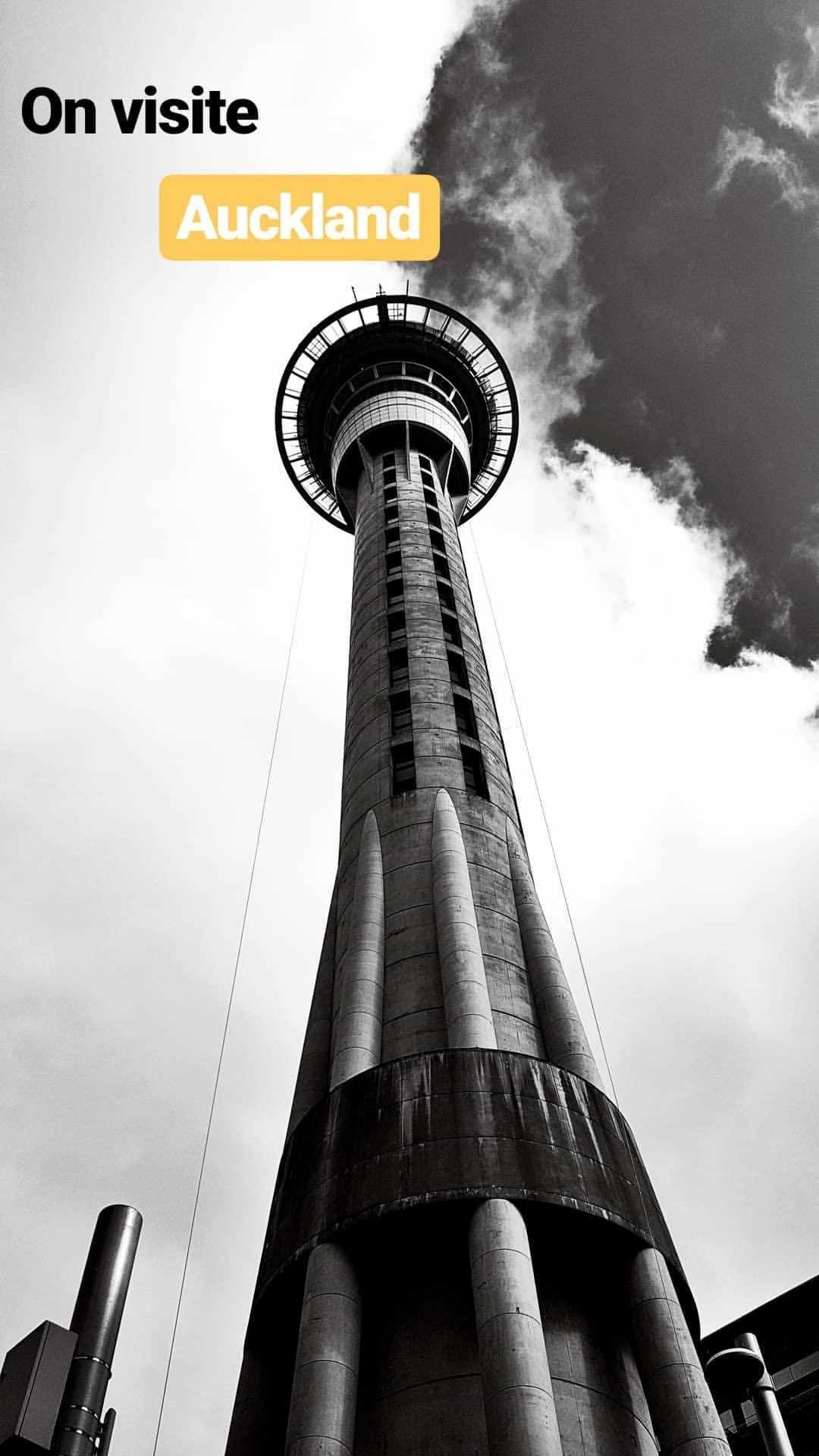 Auckland sky tower en Nouvelle Zélande