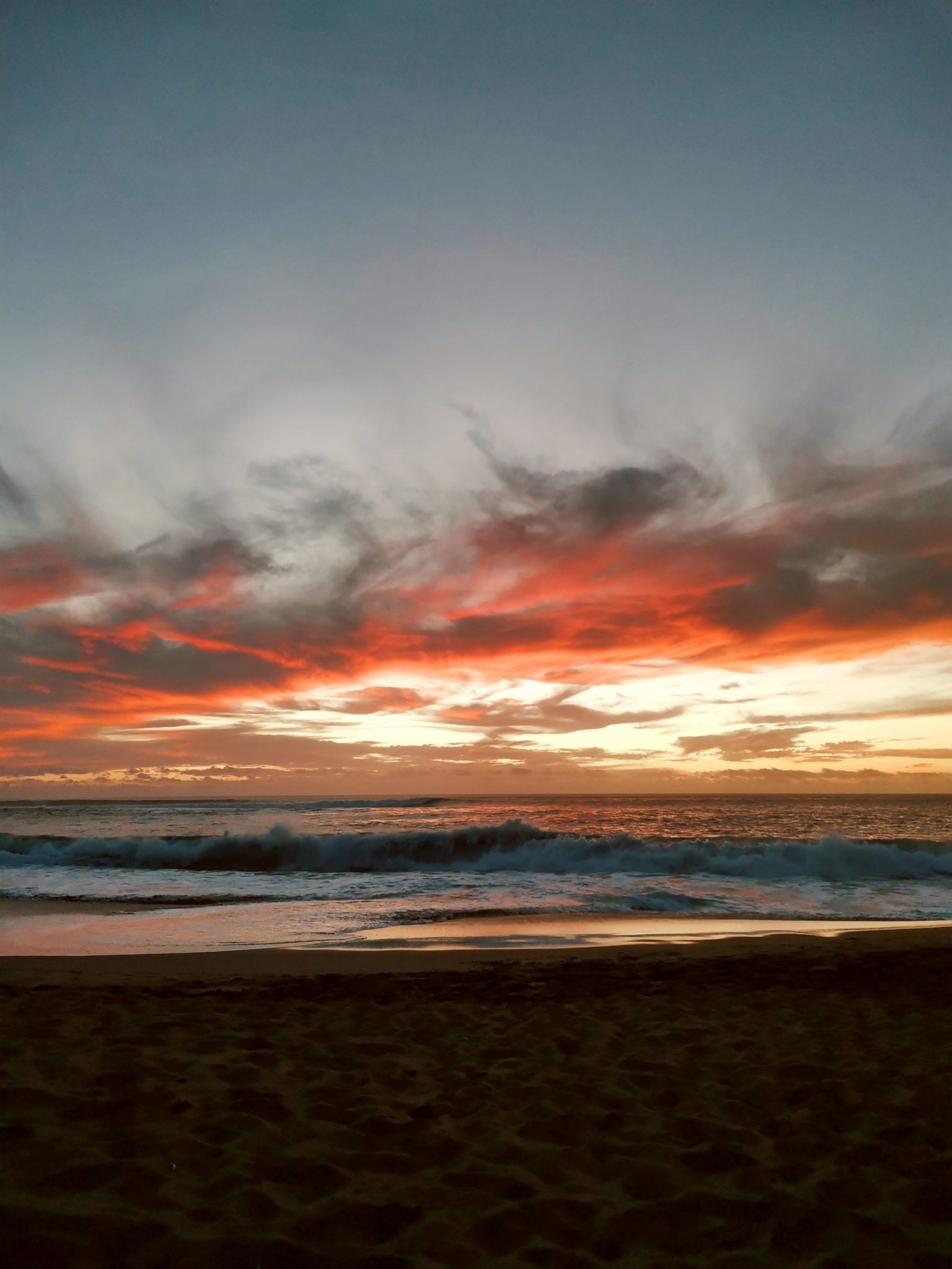 Où se baigner Réunion : Etang salé les bains coucher de soleil