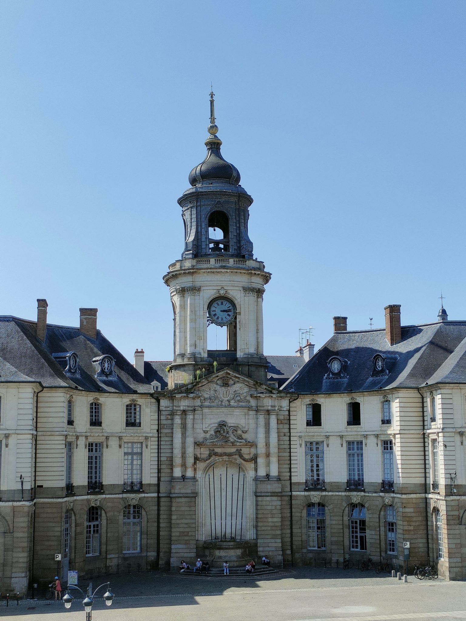 Gravure Ancienne : L'Hôtel De Ville De Rennes – Imprimerie Oberthur, 1919, Grand Format